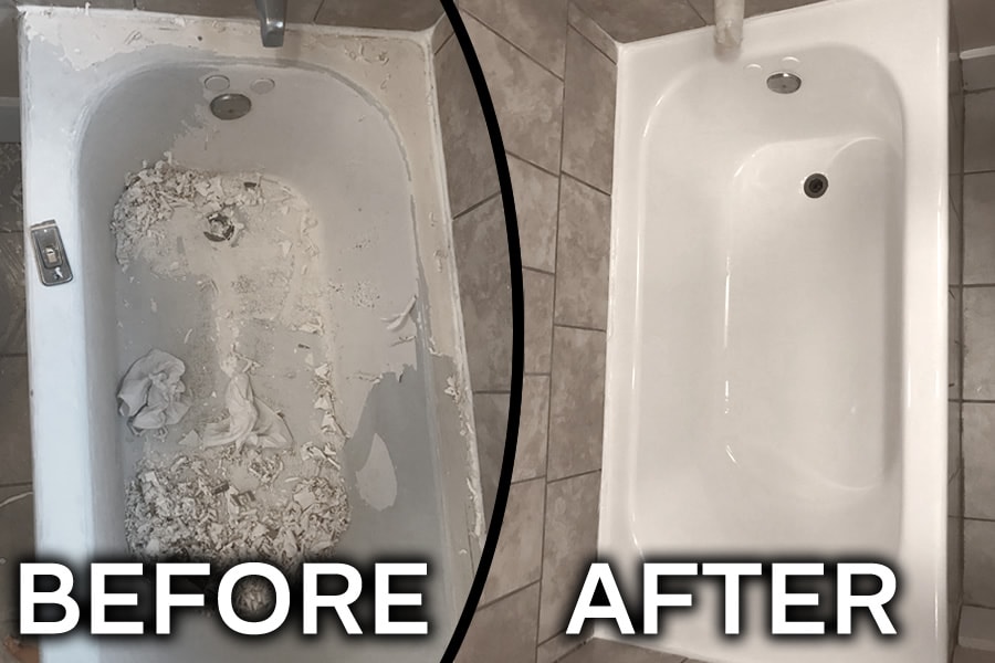 tub before and after